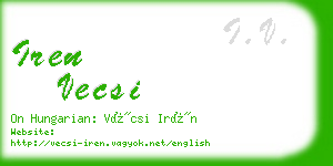 iren vecsi business card